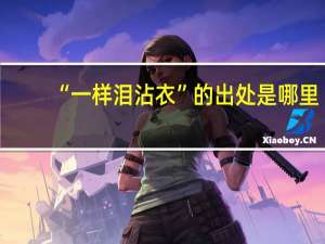 “一样泪沾衣”的出处是哪里