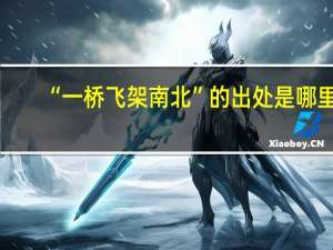 “一桥飞架南北”的出处是哪里
