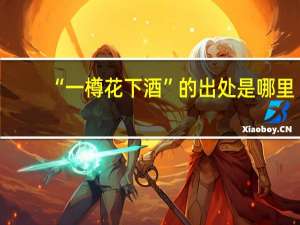 “一樽花下酒”的出处是哪里