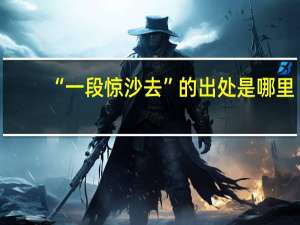 “一段惊沙去”的出处是哪里