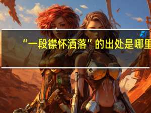 “一段襟怀洒落”的出处是哪里