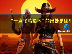 “一点飞鸿影下”的出处是哪里