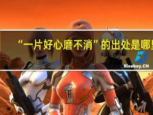 “一片好心磨不消”的出处是哪里