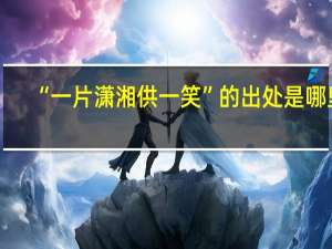“一片潇湘供一笑”的出处是哪里