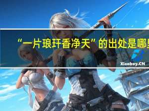 “一片琅玕香净天”的出处是哪里
