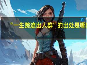 “一生踪迹出人群”的出处是哪里