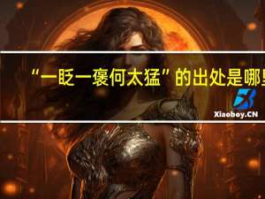 “一眨一褒何太猛”的出处是哪里