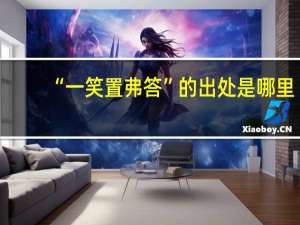 “一笑置弗答”的出处是哪里