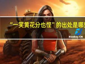 “一笑黄花分也悭”的出处是哪里