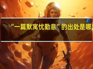 “一篇默寓忧勤意”的出处是哪里