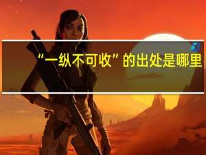 “一纵不可收”的出处是哪里