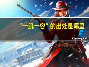 “一肌一容”的出处是哪里