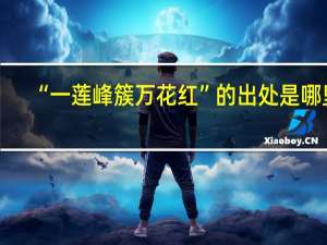 “一莲峰簇万花红”的出处是哪里
