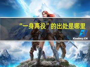 “一身两役”的出处是哪里