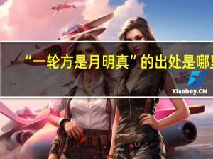 “一轮方是月明真”的出处是哪里