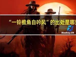 “一铃檐角自吟风”的出处是哪里