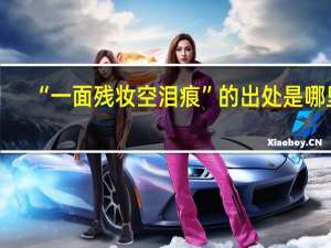 “一面残妆空泪痕”的出处是哪里