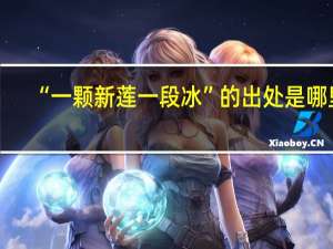 “一颗新莲一段冰”的出处是哪里