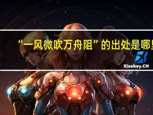 “一风微吹万舟阻”的出处是哪里