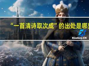 “一首清诗取次成”的出处是哪里