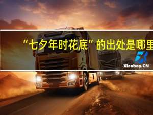 “七夕年时花底”的出处是哪里