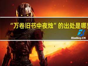 “万卷旧书中夜烛”的出处是哪里