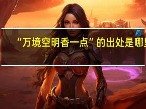 “万境空明香一点”的出处是哪里