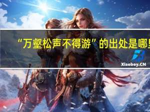 “万壑松声不得游”的出处是哪里