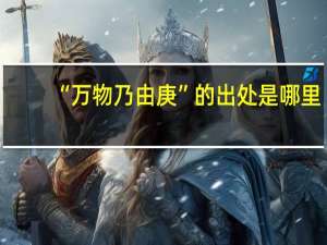 “万物乃由庚”的出处是哪里