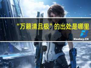 “万籁清且极”的出处是哪里