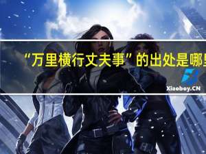 “万里横行丈夫事”的出处是哪里
