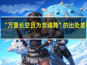 “万里长空且为忠魂舞”的出处是哪里