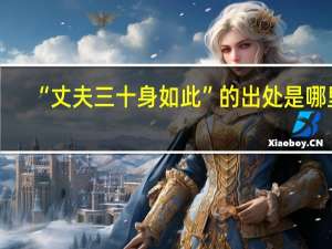 “丈夫三十身如此”的出处是哪里