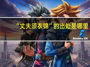 “丈夫须衣锦”的出处是哪里