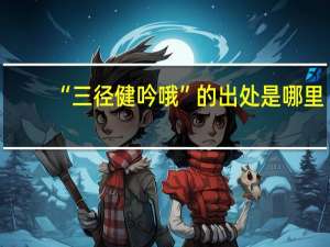 “三径健吟哦”的出处是哪里