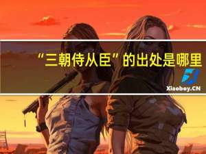 “三朝侍从臣”的出处是哪里