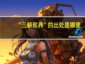 “三朝致养”的出处是哪里