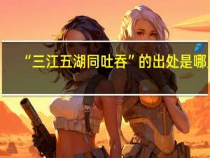 “三江五湖同吐吞”的出处是哪里