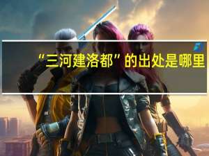 “三河建洛都”的出处是哪里