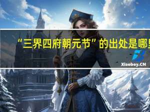 “三界四府朝元节”的出处是哪里