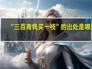 “三百青钱买一枝”的出处是哪里