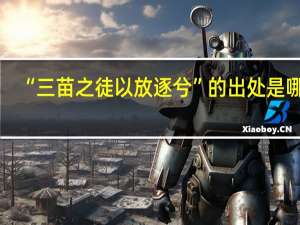 “三苗之徒以放逐兮”的出处是哪里