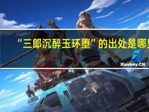 “三郎沉醉玉环堕”的出处是哪里