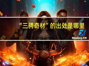 “三骋奇材”的出处是哪里