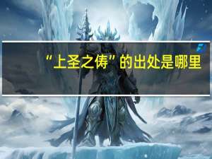 “上圣之俦”的出处是哪里