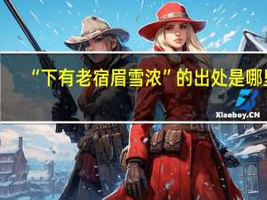 “下有老宿眉雪浓”的出处是哪里