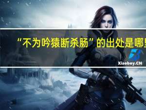 “不为吟猿断杀肠”的出处是哪里