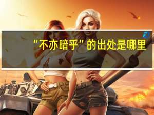 “不亦暗乎”的出处是哪里