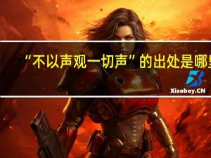 “不以声观一切声”的出处是哪里
