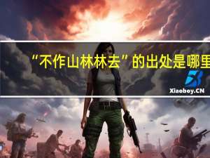 “不作山林林去”的出处是哪里